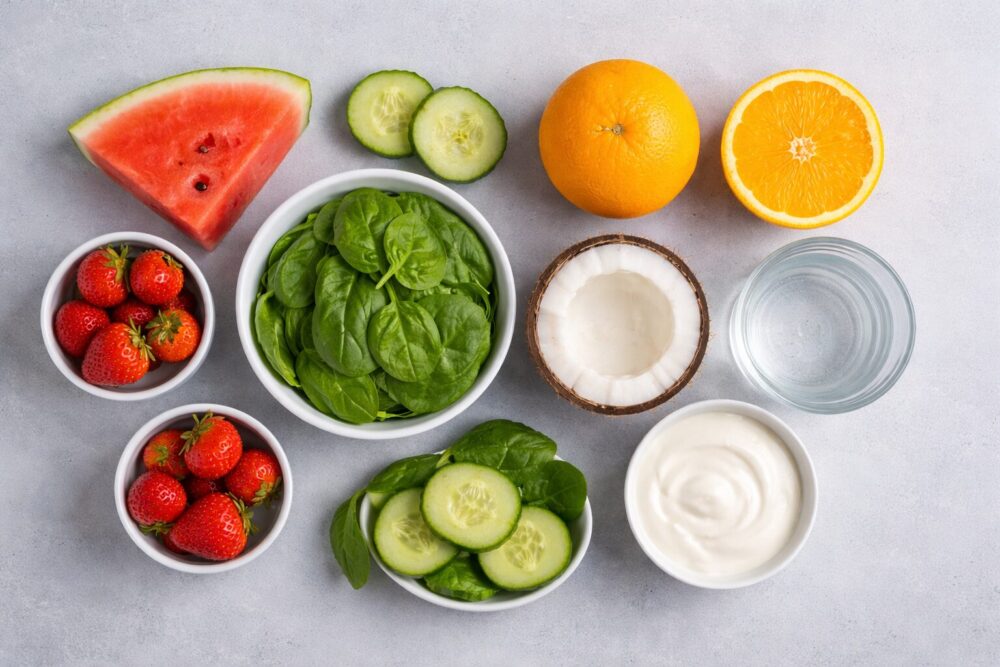 the best foods for better hydration during home workouts