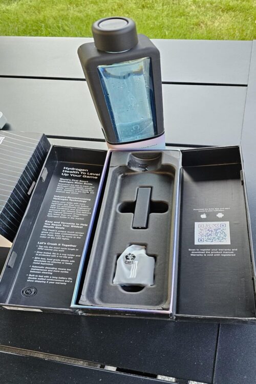 The Echo Flask Hydrogen Water bottle.