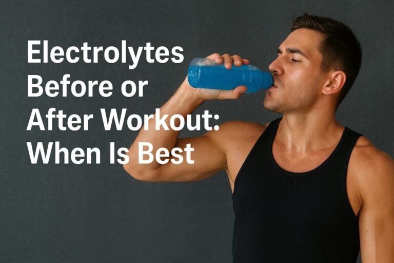 Electrolytes Before or After Workout